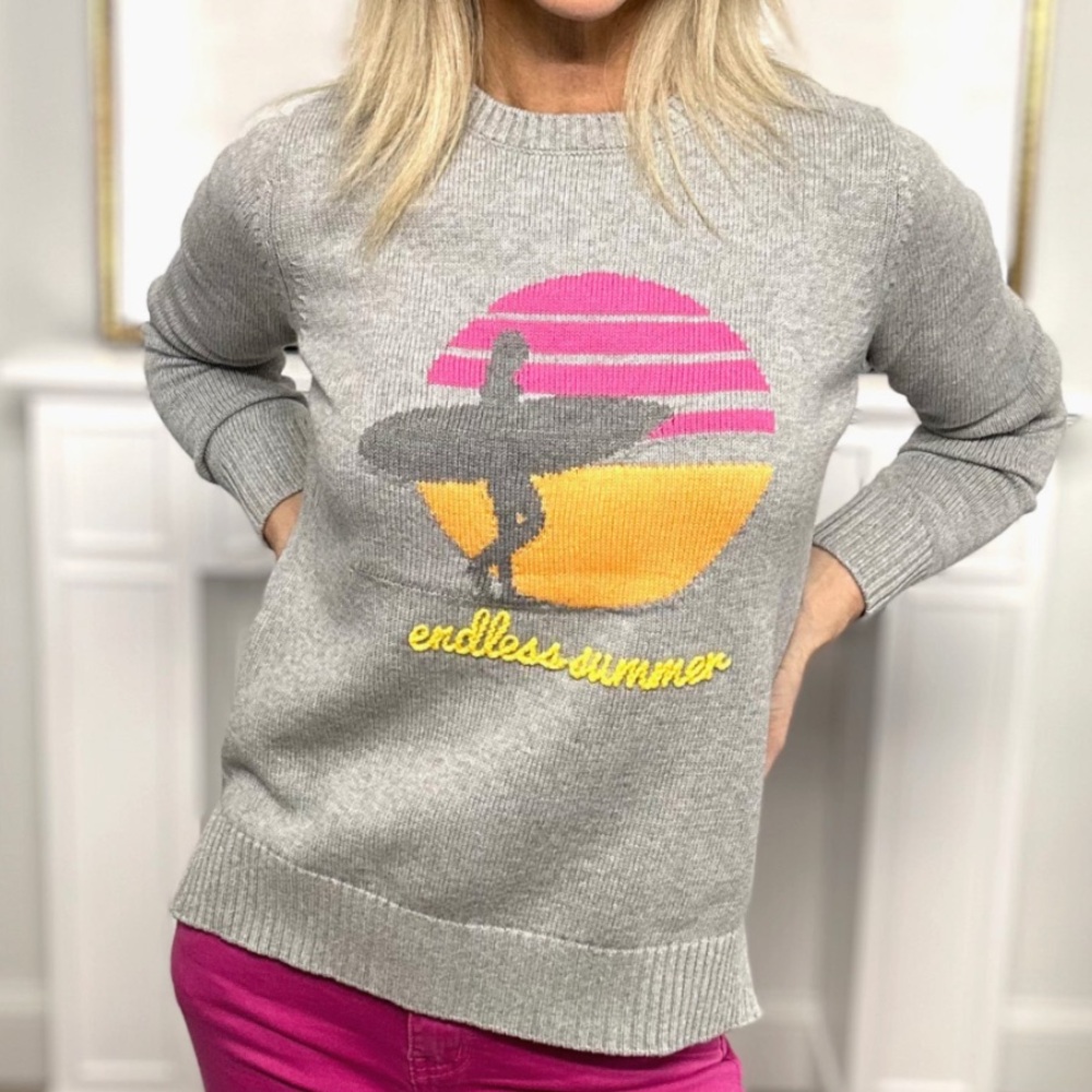 New with tags. Endless Summer sweater. Pink Pineapple.